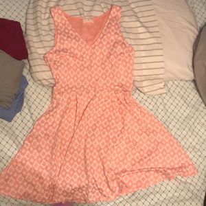 White and pink summer dress